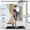 2 in 1 Under Desk Electric Treadmill 2.5HP, with Bluetooth APP and speaker, Remote Control, Display, Walking Jogging Running Machine Fitness Equipment