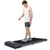 2 in 1 Under Desk Electric Treadmill 2.5HP, with Bluetooth APP and speaker, Remote Control, Display, Walking Jogging Running Machine Fitness Equipment