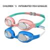 1pc Children's Silicone Small Frame Swim Goggles; Adjustable Waterproof Anti-fog Goggles For Swimming; Diving