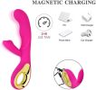 SXHMSAL Thrusting Rabbit Vibrator Massager Dildo- G Spot with Independent Clitoral Stimulator, 10 Patterns, Waterproof & Rechargeable Anal Sex Toys fo