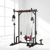 Power cage with LAT PullDown and Weight Storage Rack Optional Weight Bench, 1400 lb Capacity Power Rack for Home and Garage Gyms, Multiple Accessory S