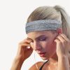 Grey Outdoor Sports Headband Portable Fitness Hair Bands Man Woman Hair Wrap Brace Elastic Cycling Yoga Running Exercising