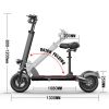 500W 48V 12.5ah E-Scooters Off Road Foldable 10 inches Long Range E-Scooter With Seat