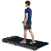 2 in 1 Under Desk Electric Treadmill 2.5HP, with Bluetooth APP and speaker, Remote Control, Display, Walking Jogging Running Machine Fitness Equipment