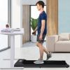 2 in 1 Under Desk Electric Treadmill 2.5HP, with Bluetooth APP and speaker, Remote Control, Display, Walking Jogging Running Machine Fitness Equipment