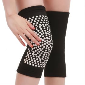 2pcs Warm Knee Pads (Suitable For Weight 45~75kg) For Relieve Joint Pain And Inflammation (Color: Black)