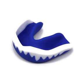 Mouth Guard Gum Shield Professional Mouth Guard for Contact Sports Adult (Color: blue-white)