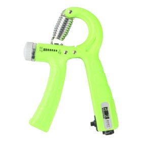 Hand Grip Strengthener, Counting hand Grips Workout, Adjustable Resistance Strength Hand Grip 11-132 lbs, Hand Grip Strength Exerciser for Muscle Buil (Color: Green)