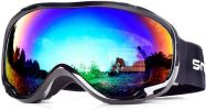 Snowledge Ski Goggles-Snow Snowboard Goggles OTG for Men Women Adult, Anti Fog 100% UV Protection