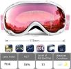 Snowledge Ski Goggles-Snow Snowboard Goggles OTG for Men Women Adult, Anti Fog 100% UV Protection