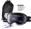 Snowledge Ski Goggles-Snow Snowboard Goggles OTG for Men Women Adult, Anti Fog 100% UV Protection