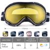 Snowledge Ski Goggles-Snow Snowboard Goggles OTG for Men Women Adult, Anti Fog 100% UV Protection