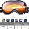 Snowledge Ski Goggles-Snow Snowboard Goggles OTG for Men Women Adult, Anti Fog 100% UV Protection